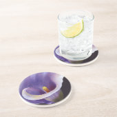 Dessous De Verre En Grès Lavande Calla Lily (Côté)