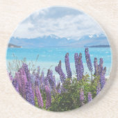 Dessous De Verre En Grès lavande sur le rivage du lac (Devant)