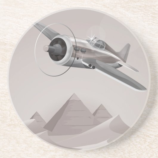 Dessous De Verre En Grès L'aventure égyptienne (Devant)