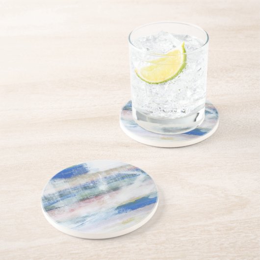 Dessous De Verre En Grès Laver blanc II (Côté)