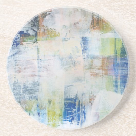 Dessous De Verre En Grès Laver blanc III (Devant)