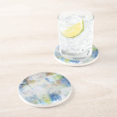 Dessous De Verre En Grès Laver blanc III (Côté)