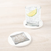 Dessous De Verre En Grès Le 1er commandement (Côté)