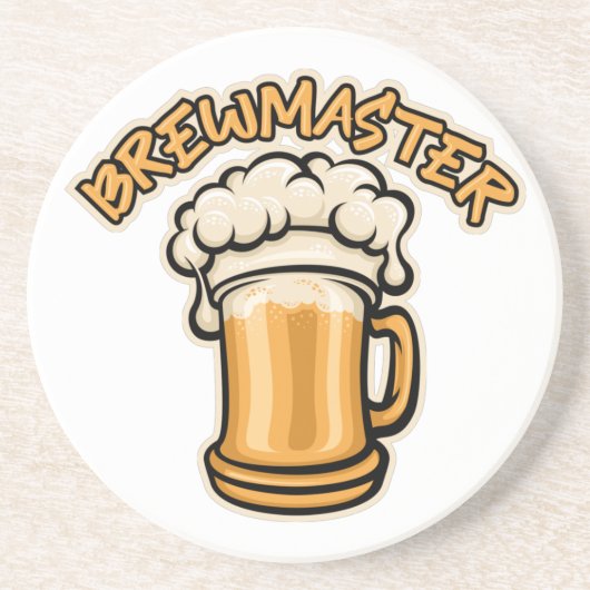 Dessous De Verre En Grès Le Brewmaster a besoin d'une bière (Devant)