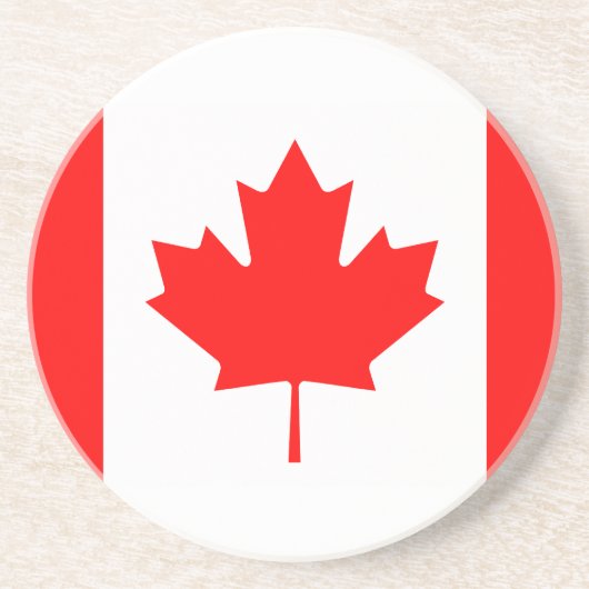 Dessous De Verre En Grès Le Canada - drapeau canadien (Devant)