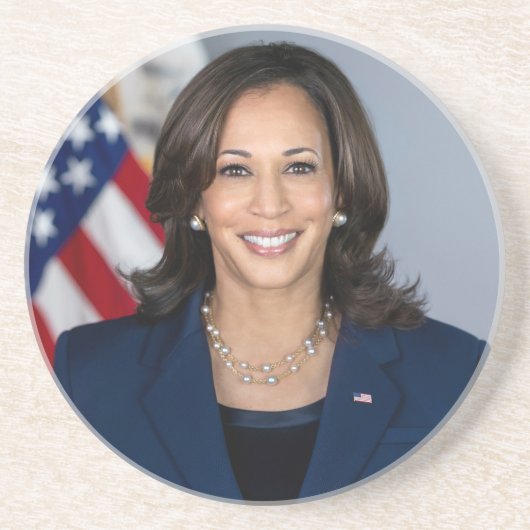 Dessous De Verre En Grès Le candidat du président Kamala Harris US 2024 (Devant)