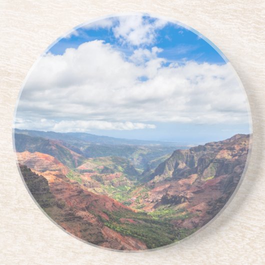 Dessous De Verre En Grès Le canyon de Waimea (Devant)