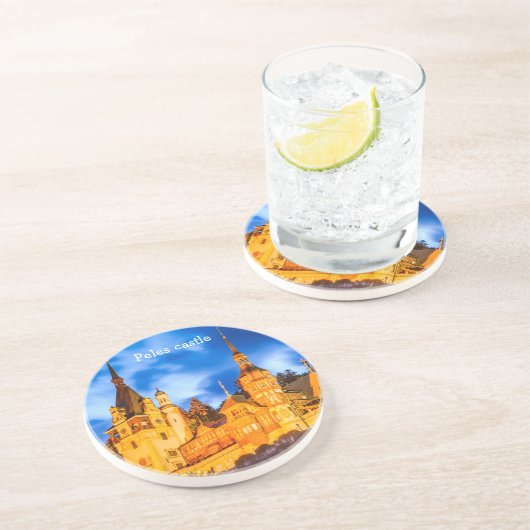 Dessous De Verre En Grès Le château de Peles (Côté)