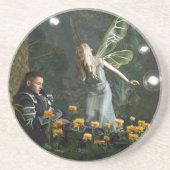 Dessous De Verre En Grès Le chevalier et la féerie (Devant)