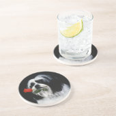 Dessous De Verre En Grès Le chien de Shih Tzu (Côté)