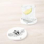 Dessous De Verre En Grès Le Claddagh (noir) (Côté)