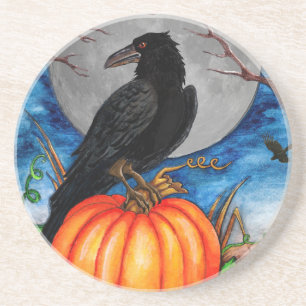 Dessous De Verre En Grès Le Corbeau