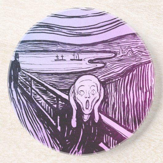 Dessous De Verre En Grès Le cri Edvard Munch Art (Devant)