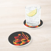 Dessous De Verre En Grès Le désert Kokopelli (Côté)