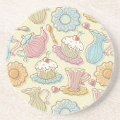 Dessous De Verre En Grès Le dessin de main bombe des silhouettes (Devant)