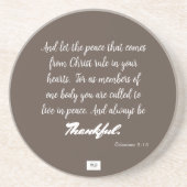 Dessous De Verre En Grès Le Dessous de verre de grès (Devant)