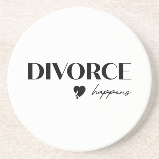Dessous De Verre En Grès Le divorce arrive (Devant)
