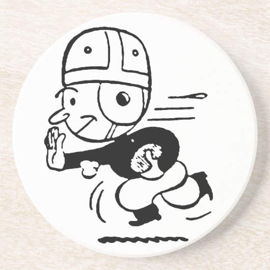 Dessous De Verre En Grès Le football démodé (Devant)