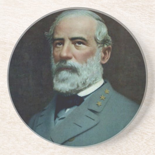 Dessous De Verre En Grès Le Général Robert E. Lee (Devant)