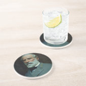 Dessous De Verre En Grès Le Général Robert E. Lee (Côté)