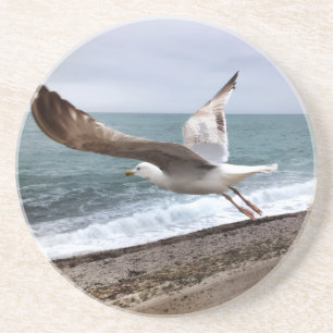 Dessous De Verre En Grès Le goëland d'Etretat français