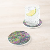 Dessous De Verre En Grès Le jardin d'Iris à Giverny, Claude Monet (Côté)