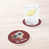 Dessous De Verre En Grès Le jour du chat mou mort (Côté)