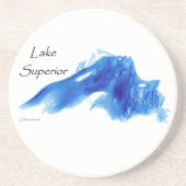 Dessous De Verre En Grès Le lac Supérieur approfondi (Devant)