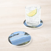 Dessous De Verre En Grès Le lac Winnipesaukee (Côté)