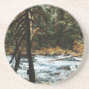 Dessous De Verre En Grès Le long de la rivière McKenzie