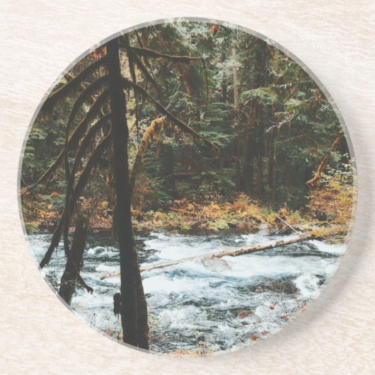 Dessous De Verre En Grès Le long de la rivière McKenzie (Devant)