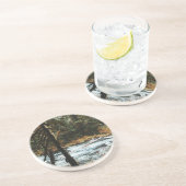 Dessous De Verre En Grès Le long de la rivière McKenzie (Côté)