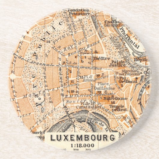 Dessous De Verre En Grès Le Luxembourg (Devant)