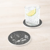 Dessous De Verre En Grès Le Magicien Étudiant le Grimoire — par BurnsInHell (Côté)