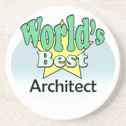 Dessous De Verre En Grès Le meilleur architecte du monde (Devant)