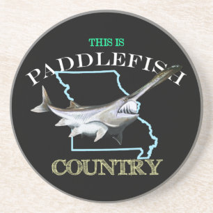 Dessous De Verre En Grès Le Missouri Est Un Pays De Paddlefish