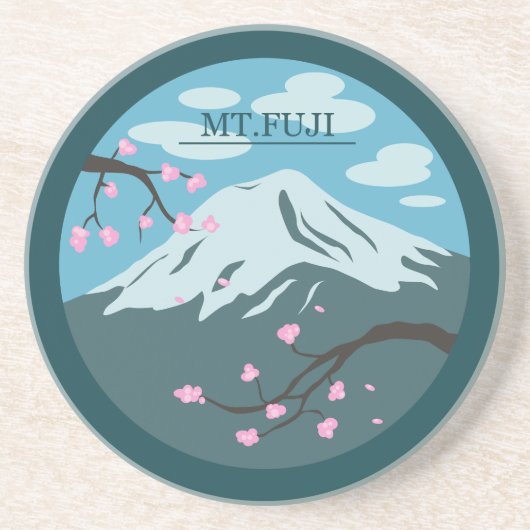 Dessous De Verre En Grès Le mont Fuji (Devant)