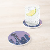 Dessous De Verre En Grès Le mont Rainier à l'arrière-plan (Côté)