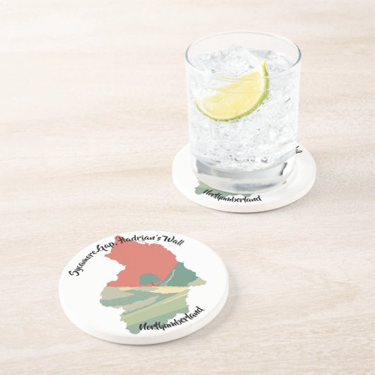 Dessous De Verre En Grès Le mur d'Hadrien (Côté)