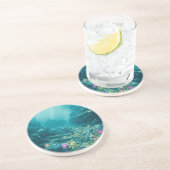 Dessous De Verre En Grès Le Mythe Englouti  (Côté)