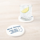 Dessous De Verre En Grès Le New Jersey Seule La Forte Survie (Côté)