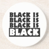 Dessous De Verre En Grès Le noir est noir (Devant)