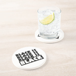 Dessous De Verre En Grès Le noir est noir