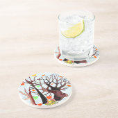 Dessous De Verre En Grès Le pays des merveilles de l'automne (Côté)