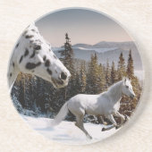 Dessous De Verre En Grès Le pays des merveilles d'hiver (Devant)