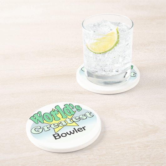 Dessous De Verre En Grès Le plus grand Bowler du monde (Côté)