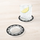 Dessous De Verre En Grès Le plus grand commandement (Côté)