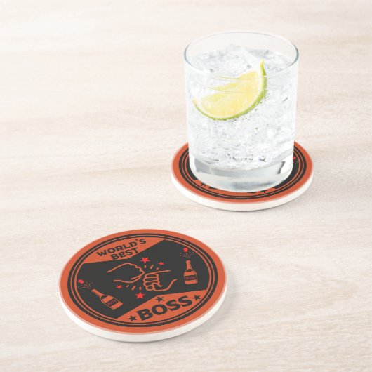 Dessous De Verre En Grès Le plus grand patron du monde (Côté)