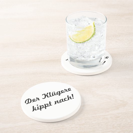 Dessous De Verre En Grès Le plus intelligent s'évanouit ! (Côté)