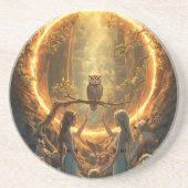 Dessous De Verre En Grès Le Portail Entre Les Arbres (Devant)